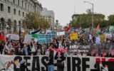 تظاهرات مردم آمریکا در اعتراض به نسل کشی رژیم صهیونیستی