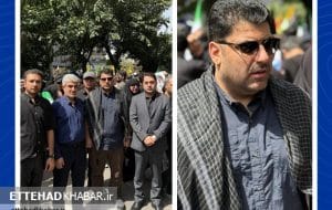 حضور کارکنان پتروشیمی مروارید در آیین تشییع شهدای جنگ تحمیلی ۱۲ روزه